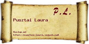 Pusztai Laura névjegykártya
